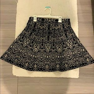 Black and white skirt